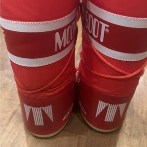 Moon Boot Bright Red Snow Boots